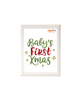 Baby's First Xmas Wall Frame