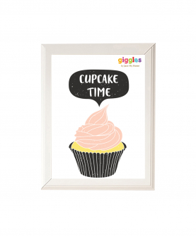 Cupcake Time Wall Frame