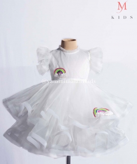 White Rainbow Dress