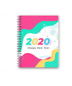 Personalised Happy New Year Confetti Wiro Diary