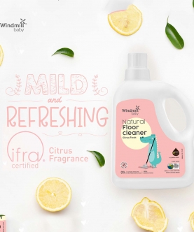 Windmill Baby Natural Floor Cleaner, Plant Based, Toxin Free, Citrus Fresh-950ml