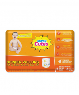 Wonder Pullups | Pant Style Premium Diaper For Superior Absorption - M (36 Pieces)
