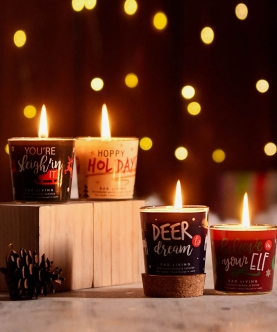 Set Of 4 Scented Votive Candles - Oh What Fun!