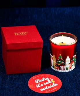 Red Merry Town - Gift Box Of 1 Scented Candle