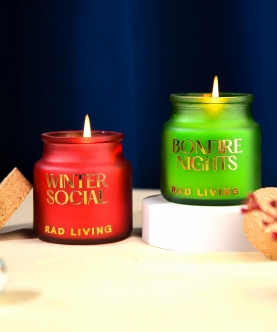 Winter Social & Bonfire Nights - Set Of 2 Votive Candles