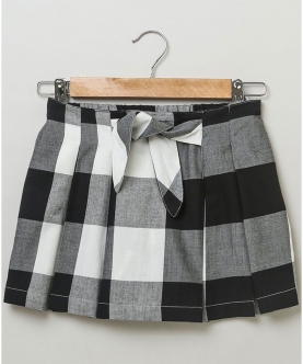 Yarn Dyed Seer Sucker Checks Skirts & Frill & Bow Detailing