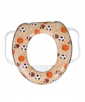 Sports Star Beige Potty Seat With Handle