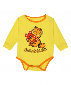 Yellow Garfield Full Sleeves Onesie