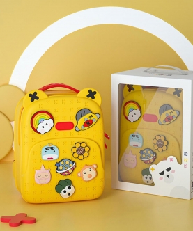 Yellow Tic Tac Movable Trinkets Backpack