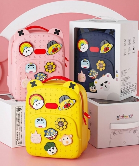 Yellow Tic Tac Movable Trinkets Backpack