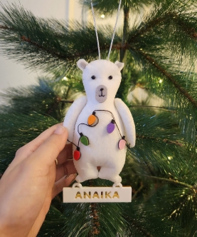 Polar Bear - Christmas Ornament
