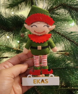 Little Elf Illlustration Ornament