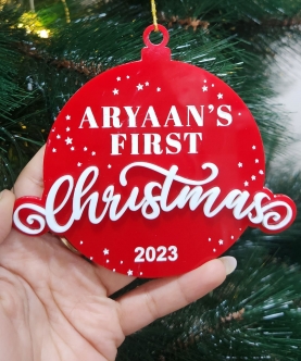 First Christmas 3D Ornament