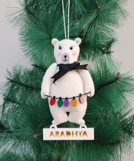 Polar Bear Christmas Ornament