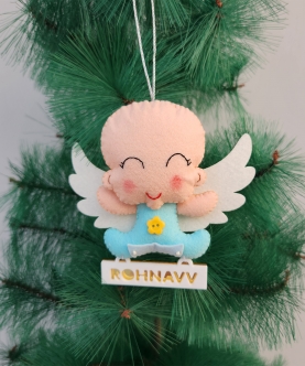 Baby Boy First Christmas Ornament