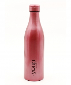 Insulated Metallic Pink Color Water Bottle Splash1001 - 1 L