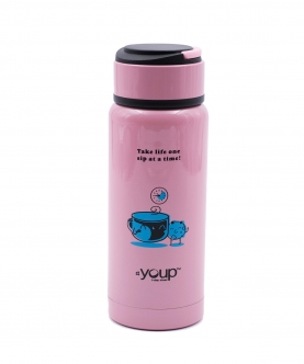 Insulated Pink Color Kids Water Bottle Yp353 - 350 Ml