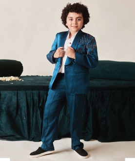 Maham- Tuxedo Set With Pant- Set Of 2