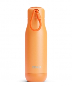 Zoku Stainless Steel Bottle, Orange, 500ml
