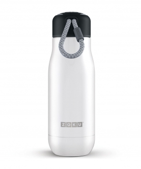 Zoku Stainless Steel Bottle, White, 500ml