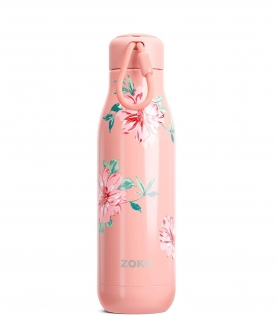 Zoku Stainless Steel Rose Petal Bottle, Pink, 750ml