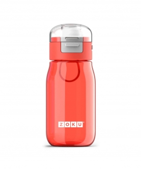 Zoku Flip Gulp Kids Bottle, Red, 475 ml