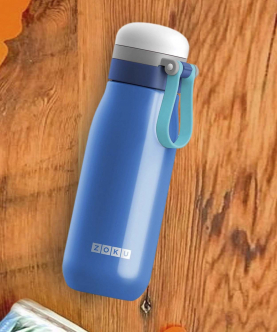 Zoku Ultralight Stainless Steel Bottle-Blue 