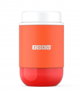 Zoku Stainless Steel Food Jar, Orange, 475ml