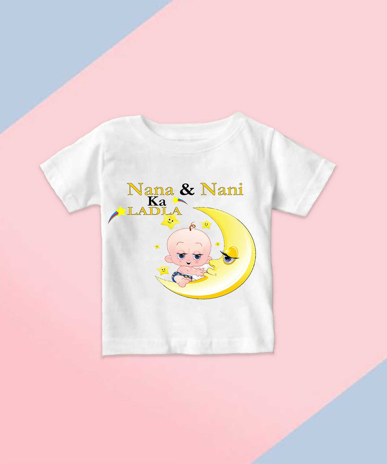 Personalised Nana Nani Ka Ladla T-Shirt